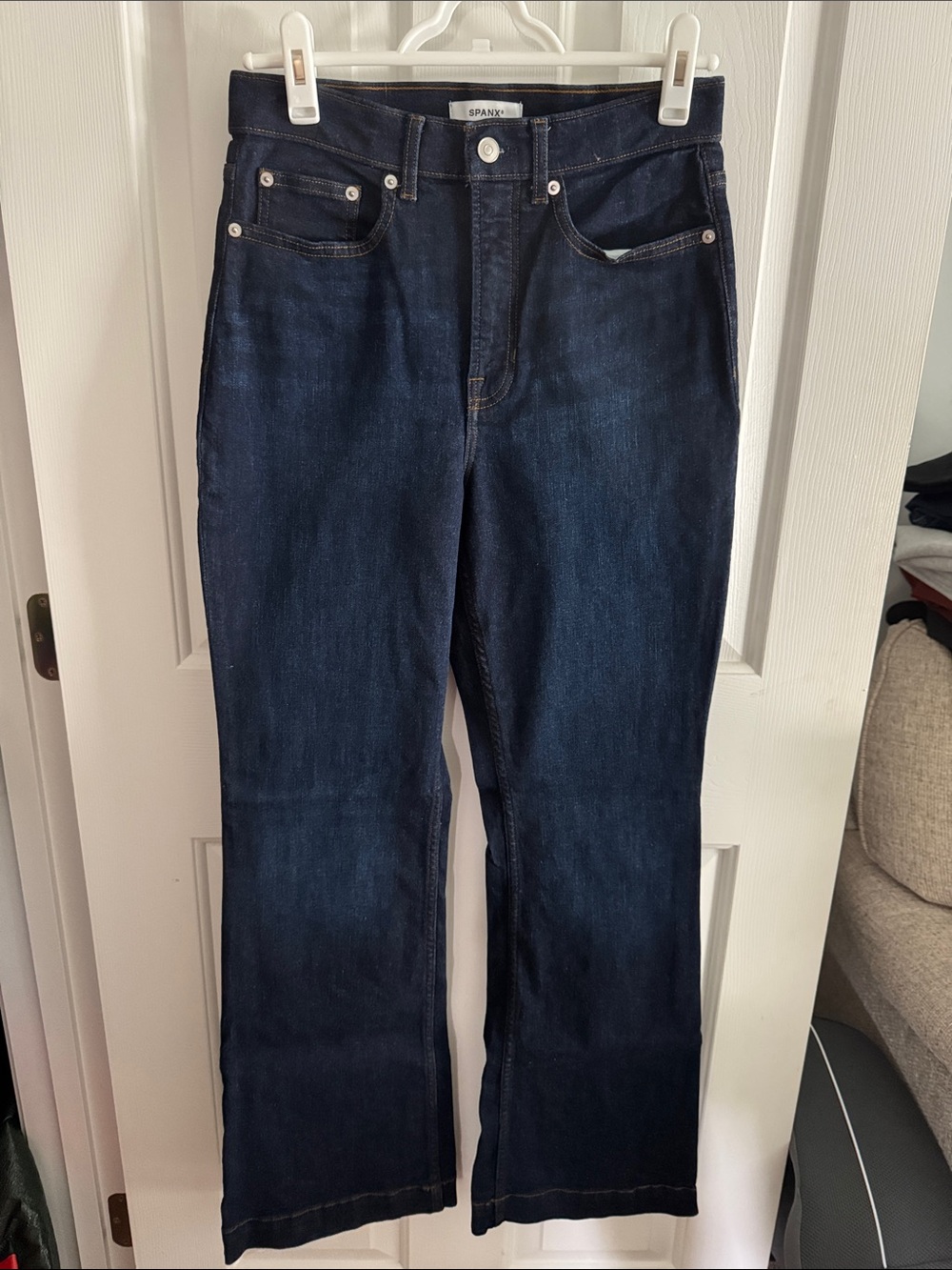SPANX Dark Blue Flare Jeans